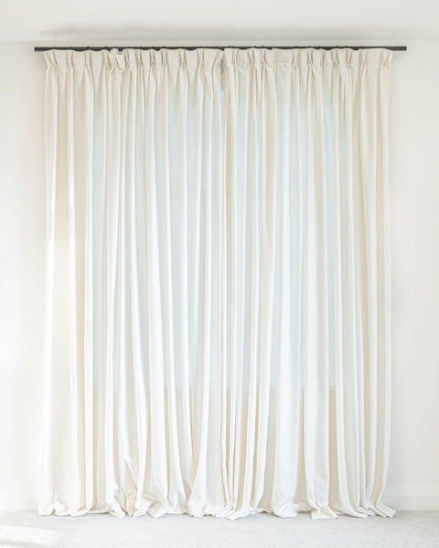 Birch - Pinch Pleat Linen Blend Drapery Set