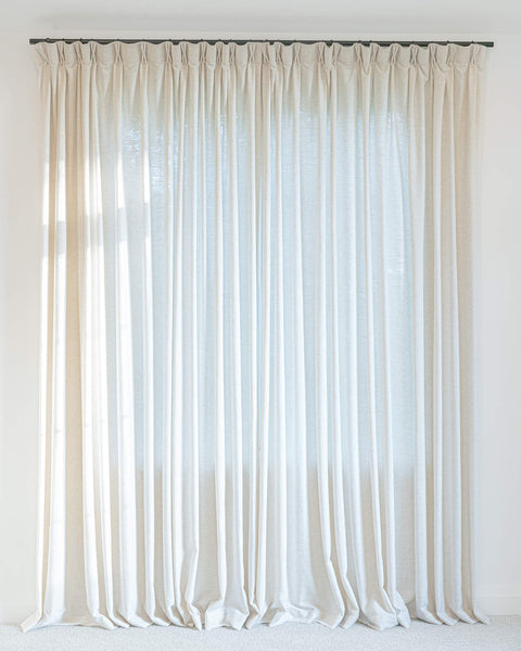 Raindew - Pinch Pleat Linen Blend Drapery Set