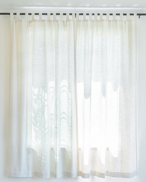 Raindew - Tab Top Linen Blend Drapery Set