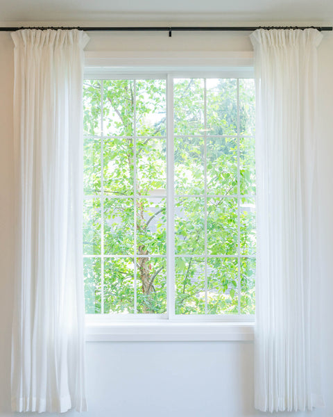 Grace - Pinch Pleat Linen Blend Sheer Drapery