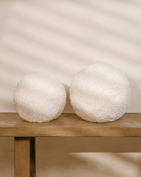 Elina - Faux Fur Decorative Sphere Pillow
