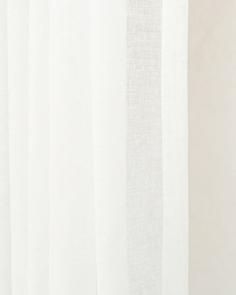 Burlap Grommet Style Sheer Drapery Set