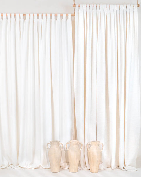 Birch - Tab Top Linen Blend Drapery Set