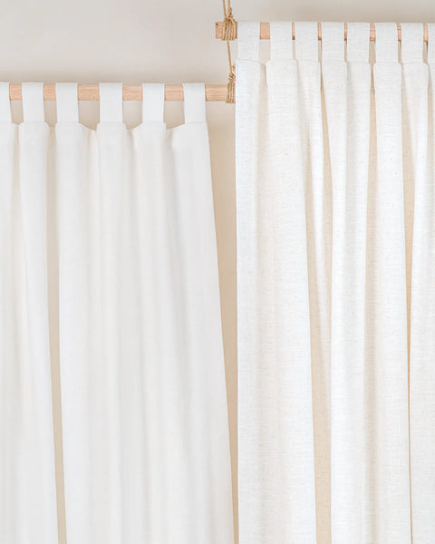 Birch - Tab Top Linen Blend Drapery Set