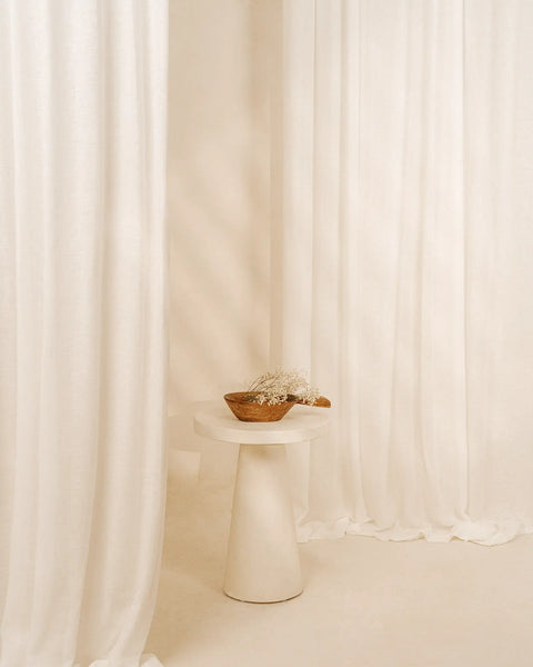 Grace - Pinch Pleat Linen Blend Sheer Drapery