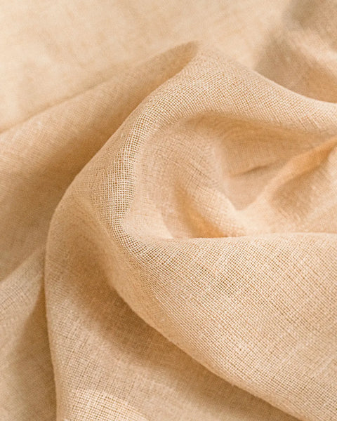Burlap Grommet Style Sheer Drapery Set
