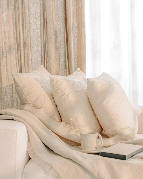 The Fairy II - European Linen & Cotton Blend Throw Pillow Cover