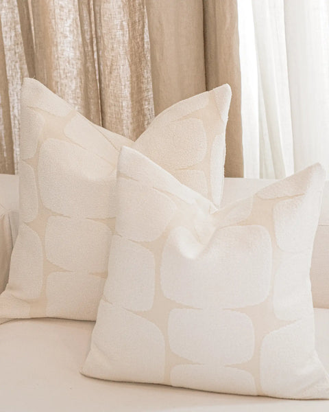 Cécile - European Linen & Cotton Blend Throw Pillow Cover