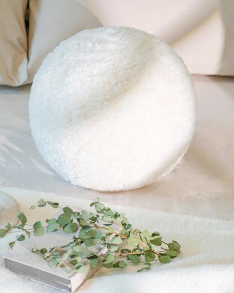 Elina - Faux Fur Decorative Sphere Pillow