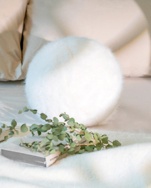 Hera - Faux Fur Sphere Pillow