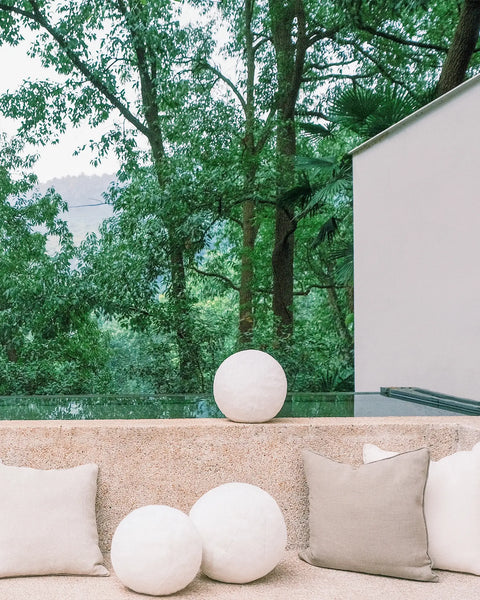 Athena - Faux Fur Sphere Pillow