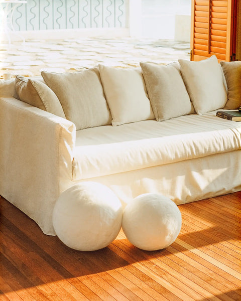 Athena - Faux Fur Sphere Pillow
