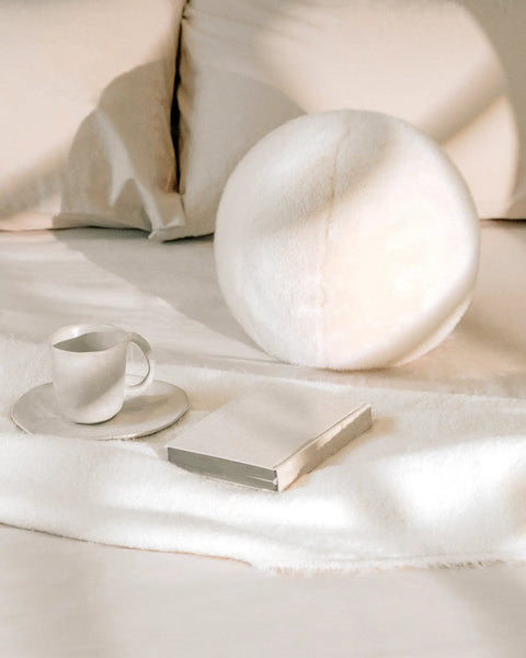 Athena - Faux Fur Sphere Pillow