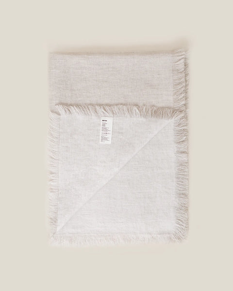 Beach Linen - European Linen & Wool Blend Throw Blanket
