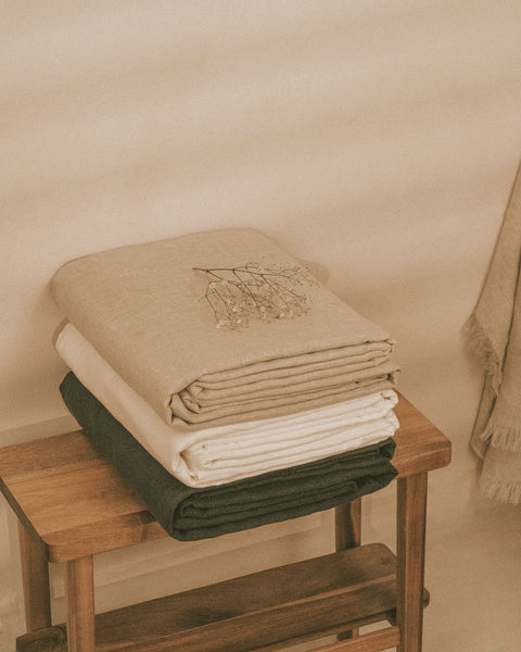 Linnea - 100% European Linen Extra Large Tablecloth