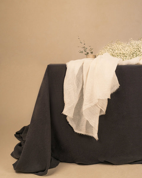 Linnea - 100% European Linen Extra Large Tablecloth