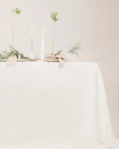 Linnea - 100% European Linen Extra Large Tablecloth