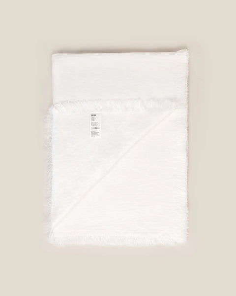 Beach Linen - European Linen & Wool Blend Throw Blanket