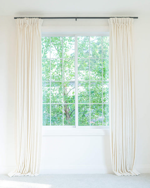 Birch - Pinch Pleat Linen Blend Drapery Set