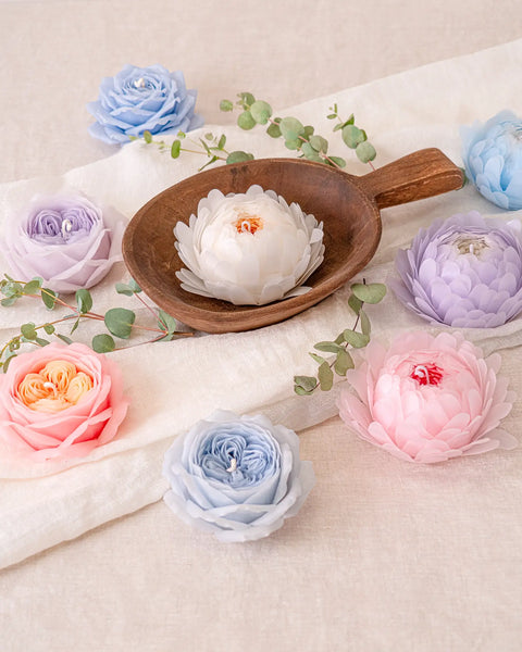 Petal Beeswax Flower Candle