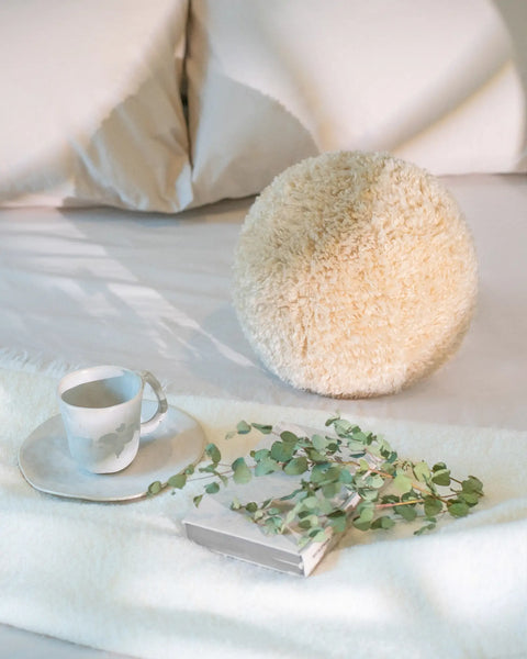 Elina - Faux Fur Decorative Sphere Pillow
