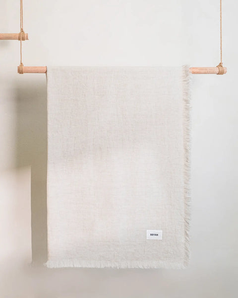 Beach Linen II - 100% European Linen Throw Blanket
