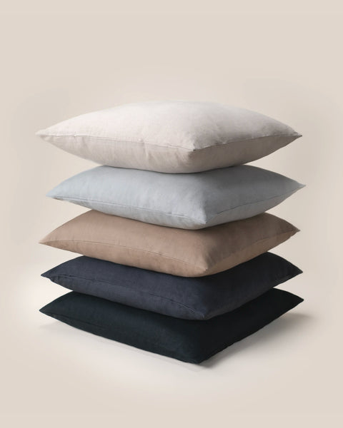 Oud - 100% European Linen Throw Pillow Cover