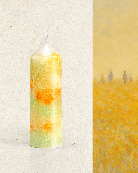 English Garden - Artisan Pillar Candle